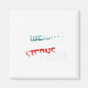 Hub Gewicht essen Steaks - Funny Workout Gym Meat Magnet