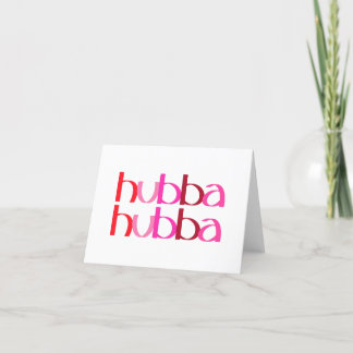 Hubba Hubba Carte Saint Valentin