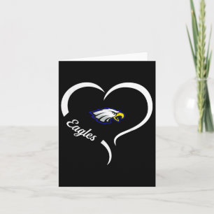 Hubbard Eagles Logo Halb Herz Slogan Hs  Karte