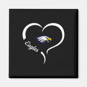 Hubbard Eagles Logo Halbherz Slogan Hs Magnet