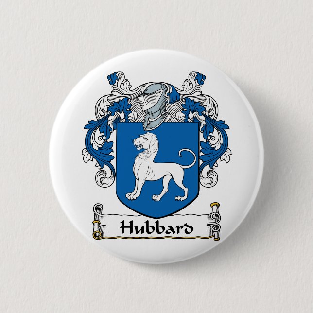 Hubbard Familienwappen Button (Vorderseite)