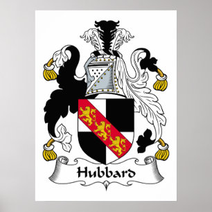 Hubbard-Familienwappen Poster