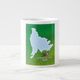 Hubbard See Nördliche Michigan See Karte Riesen Ka Jumbo-Tasse