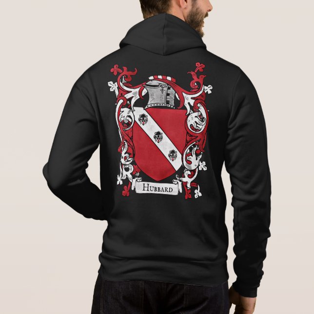 Hubbard-Wappen der Männer Hoodie (Rückseite)