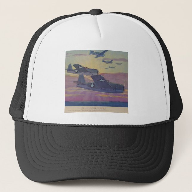 Hubbells Grumman Fi6 Hellcat Truckerkappe (Vorderseite)