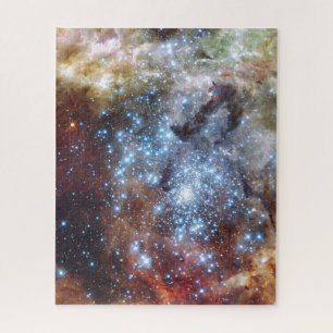 Hubble beobachtet Star Cluster auf einem Kollision