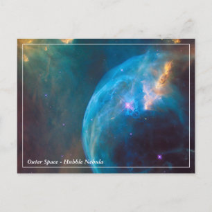 Hubble, Blasen-Nebel / Weltraum-Postkarte Postkarte