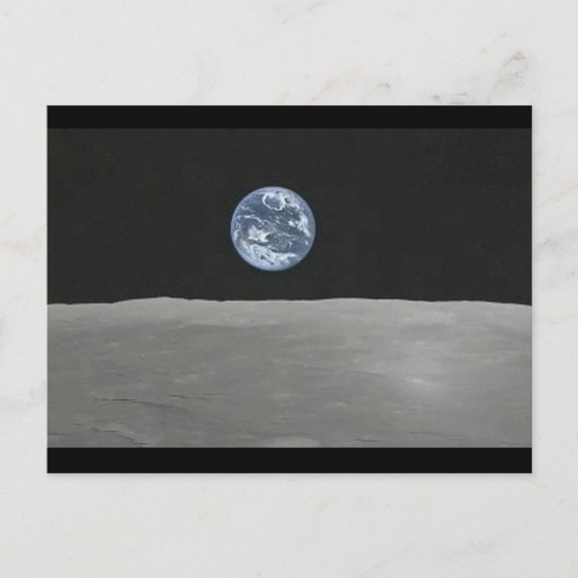 Hubble Earthrise Postkarte (Vorderseite)