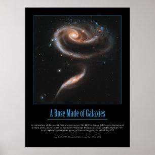 HUBBLE - EINE ROSE AUS GALAXIEN POSTER