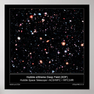 Hubble Extreme Deep Field Pressemitteilung Poster