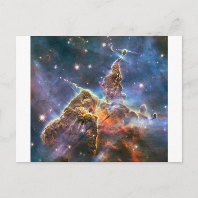 Hubble Image Deep Space Nebel Postkarte (Vorderseite)