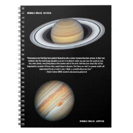 Hubble Jupiter and Saturn Scientist Quotation Notizblock