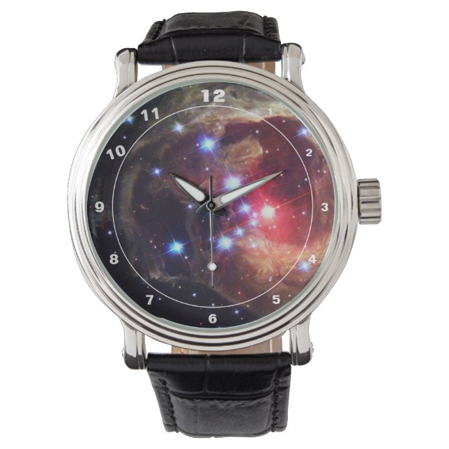 Hubble & Light Echo Stellar - Weltraum (Uhr) Armbanduhr (Vorderseite)