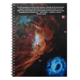 Hubble Nebula Scientist Quotation Notebook Notizblock