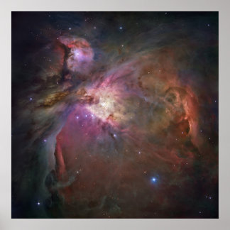Hubble Panoramasicht auf den Orionnebel Poster