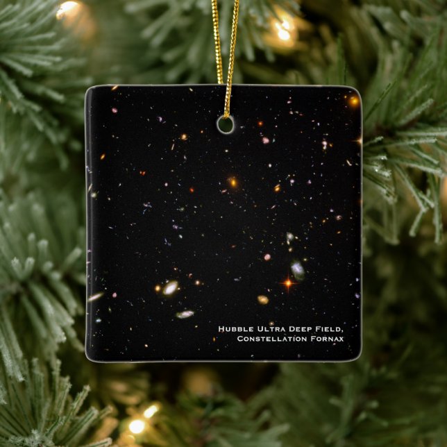 Hubble Telescope Ultra Deep Field Foto Weihnachten Keramikornament (Baum)
