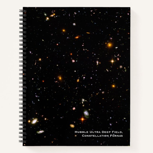 Hubble Telescope Ultra Deep Field Galaxies Foto Notizbuch (Vorderseite)