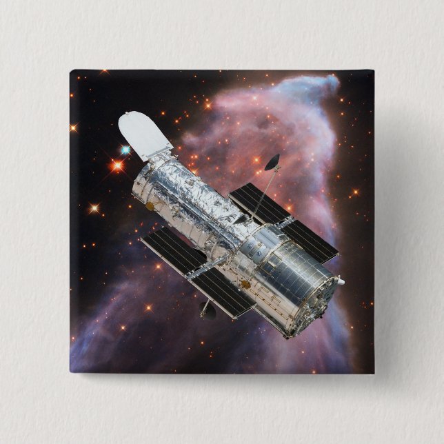 Hubble-Teleskop Button (Vorderseite)
