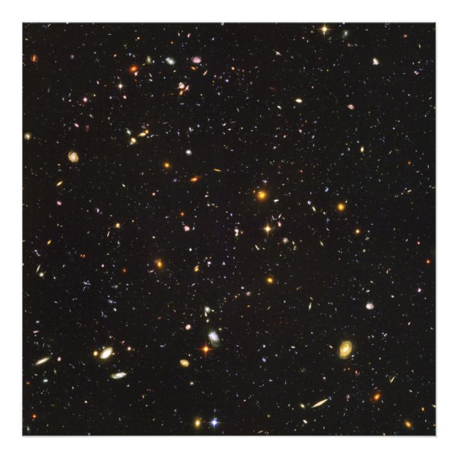 Hubble Ultra Deep Field View von 10.000 Galaxien Fotodruck (Vorne)
