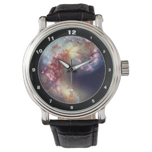 Hubble- und Antennengalaxien 2 - Außenraum (Beobac Armbanduhr