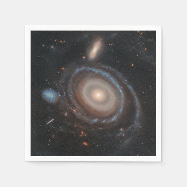 Hubble Weltraumteleskop Bullseye Galaxy Serviette (Vorderseite)