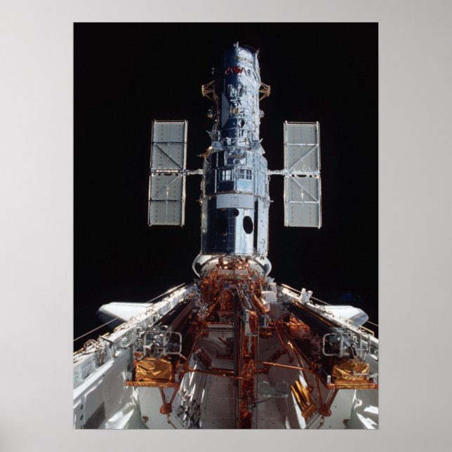 Hubble-Weltraumteleskop, erfasst von Kolumbien Poster (Vorne)