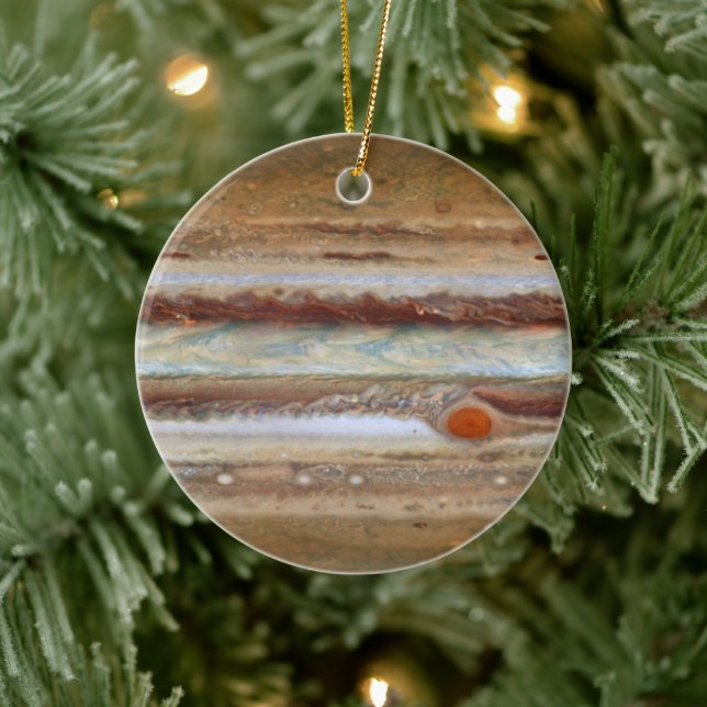 Hubble-Weltraumteleskop Jupiter Großer Red Spot Keramik Ornament (Baum)