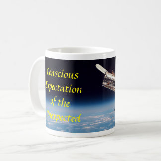 Hubble-Weltraumteleskop mit ursprünglichem Motto M Kaffeetasse