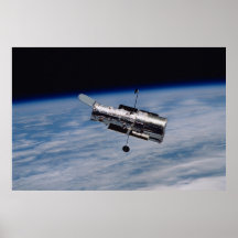 Hubble-Weltraumteleskop und Erde
