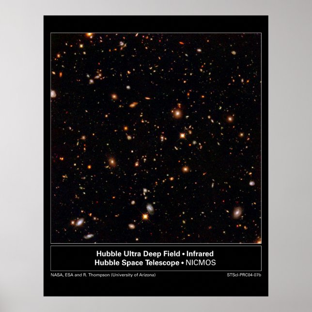 HubbleUltraDeepFieldInfrared-2004-07b Poster (Vorne)