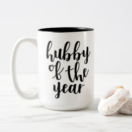 Hubby des Jahres Zweifarbige Tasse