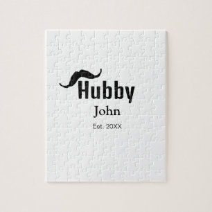 Hubby Ehemann Name Datum Jahr Schnurrbart einfach