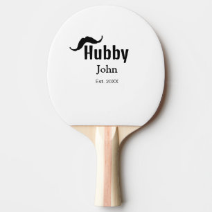 Hubby Ehemann Name Datum Jahr Schnurrbart einfach Tischtennis Schläger