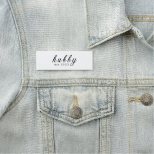 Hubby Est 2023 - Neuvermählte Trauzeugen Namensschild