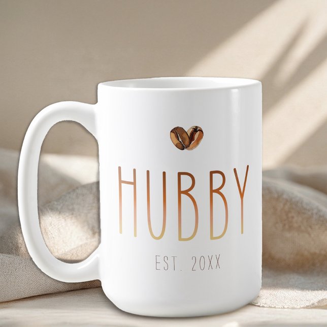 Hubby Est Coffee Mug Love Is Brewing Wedding Gift Kaffeetasse (Hubby Mug)