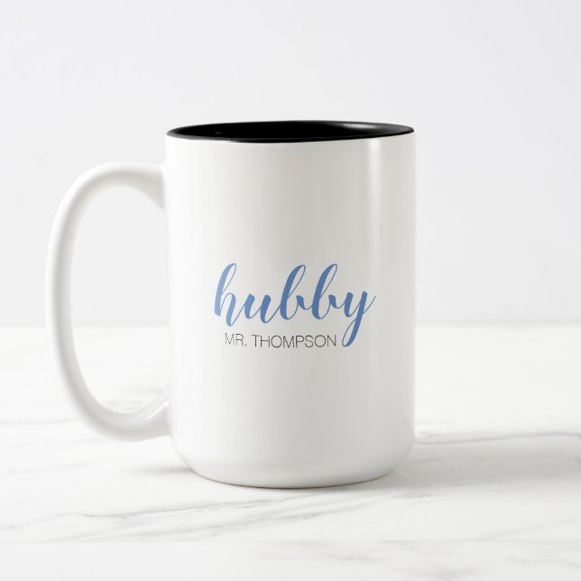 Hubby-Herr Zweifarbige Tasse (Links)