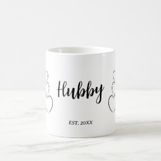 "Hubby". Minimalistisch Kaffeetasse