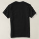 Hubby Modern White Script Black Mens T-Shirt (Design Rückseite)