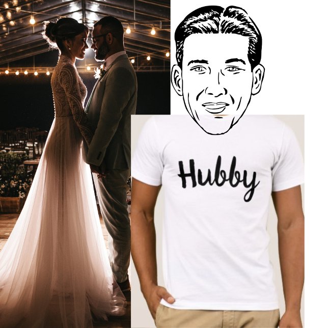 Hubby-Paare-Ehe T-Shirt (Von Creator hochgeladen)