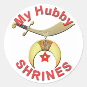 HUBBY SHRINES RUNDER AUFKLEBER
