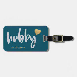 Hubby Typografie Gepäckanhänger