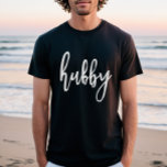 Hubby und Wifey Honeymoon T-Shirt<br><div class="desc">Hubby- und Watergläubchen</div>