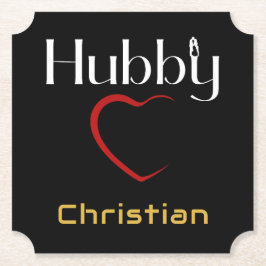Hubby Wifey Wedding Anniversary Party Untersetzer