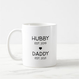 HubbyDaddy Pregnancy Announcement Baby Reveal Kaffeetasse