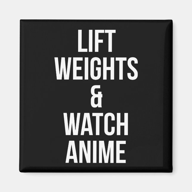 Hubgewicht und Anime - Inspirationsspielraum Magnet (Vorne)