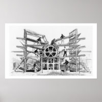 Hubraum der printing press invented by Richard Mar