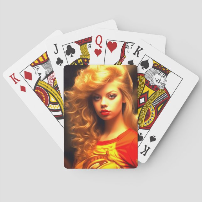 Hübsch Ai Lady Spielkarten (Rückseite)