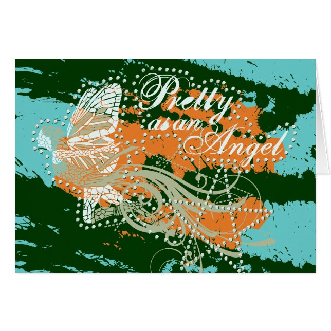 Hübsch als ein Engels-T-Shirts und Geschenke (Vorderseite (Horizontal))