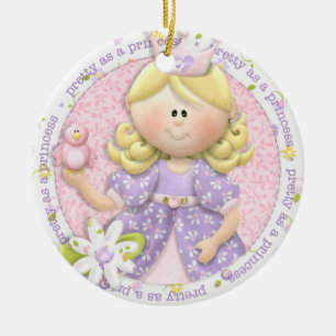Hübsch als Prinzessin-Fotoverzierung Keramikornament