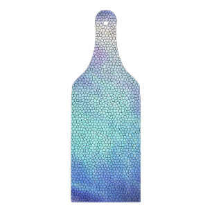 Hübsch Aqua Blue Lila Pastel Mosaic Tiles Schneidebrett